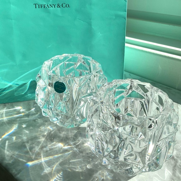 Tiffany & Co. Other - PAIR✨Tiffany Crystal Votive Candle Holders